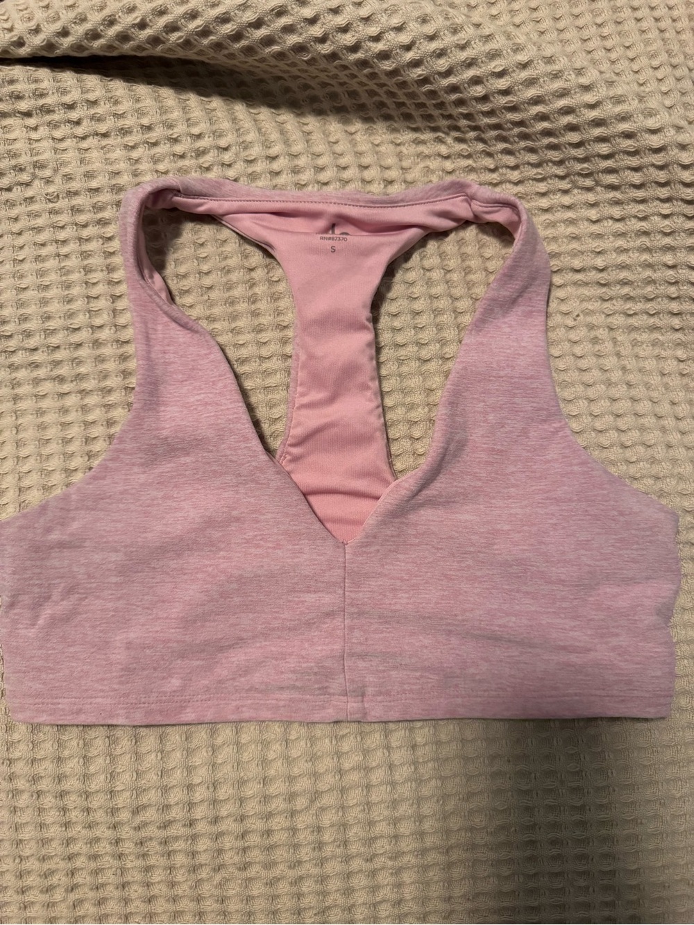 Alo Pink Softsculpt Racerback Bra - pink